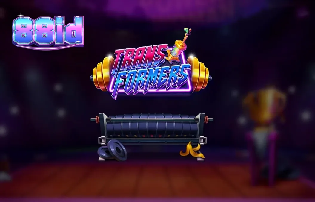 Tampilan visual neon dan karakter utama dalam slot Transformers dari Wicked Games